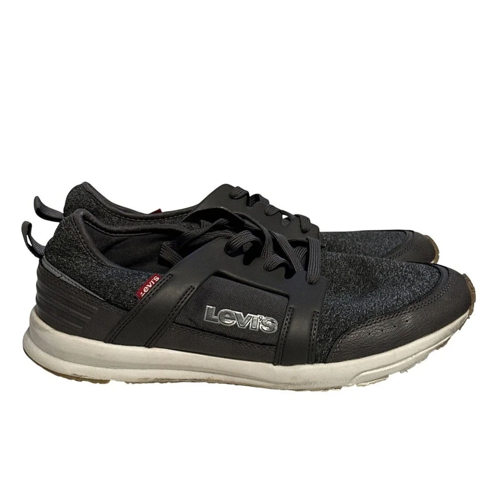 Levis Highland Heather Gray Athletic‎ Shoes Mens Size 13 Comfort Lace up Textile
